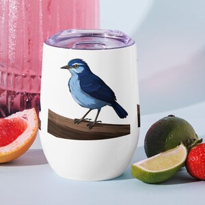 Bird Wine Tumbler: Custom Insulated Outdoor Drinkware