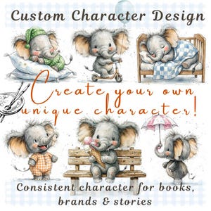 Custom Character Design | Unique Mascot Creation | Consistent Character for Children's Books, Brands & Stories | Custom Illustration