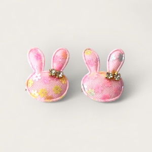 Kawaii Bunny Hair Clips – Set of 2 Cute Animal Barrettes, Fun Y2K Style, Perfect for Kids or Gen Z Vibes