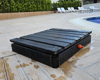 Rainstep | Portable Outdoor Shower Platform | Wooden Pool & Beach Shower