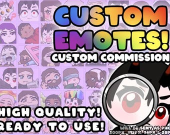 CUSTOM Emote for Twitch, Discord, etc. | Cute Emotes | Professional Emotes | Twitch Emotes | Streamer Emotes | Custom Commission