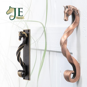 Luxury Horse Head Handle w/ mounting plate