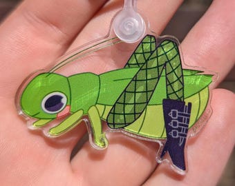 Scandalous Fishnet Grasshopper Keychain