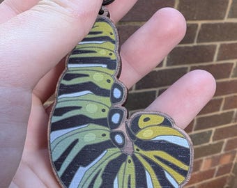 Hanging caterpillar keychain (bug, butterfly, insect)