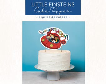 Adorno para tarta de Little Einsteins / Fiesta de cumpleaños de Little Einsteins / Adorno para tarta de cumpleaños de Little Einsteins / Tema de fiesta de Little Einsteins