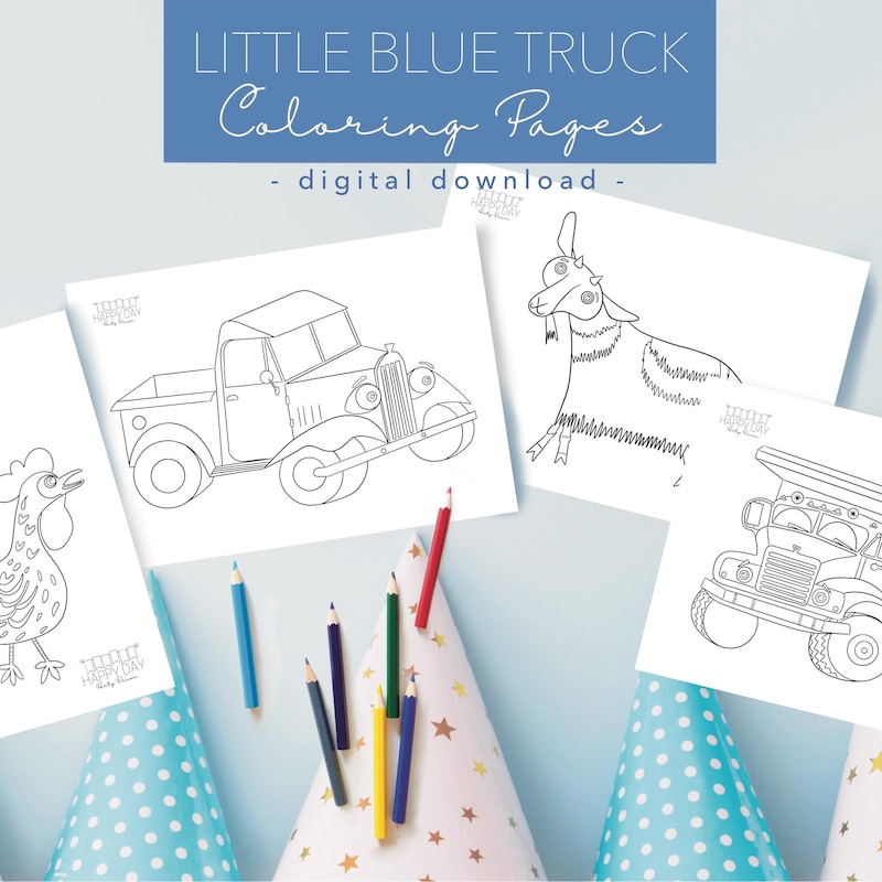 Little Blue Truck Party Etsy