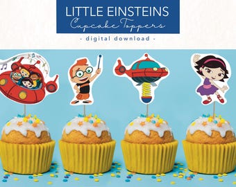 Little Einsteins Cupcake Toppers | Little Einsteins Birthday | Little Einsteins Printable Cupcake Toppers | Little Einsteins Party Download