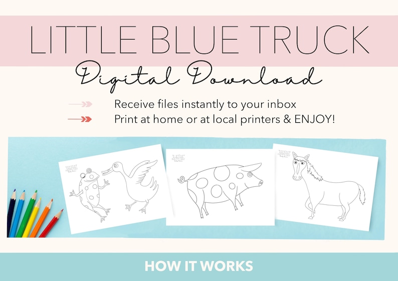 Little Blue Truck Coloring Pages Little Blue Truck Birthday Little