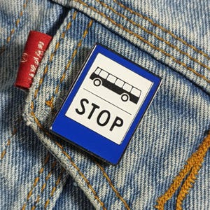 Bus Top Enamel Pin – Free Gift Box