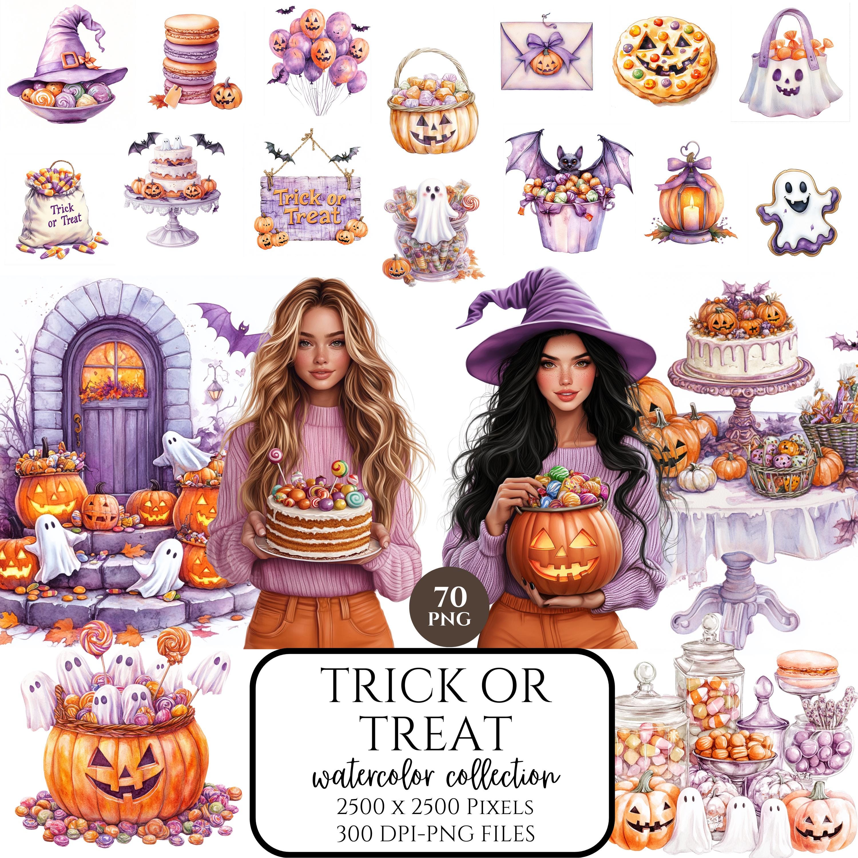 Halloween-Set: 3 Süßigkeitenschalen + 3 LED-Lichtboxen (Kürbis, Spinne, Geist) – Für Partys & Deko