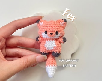 Fox Crochet Pattern PDF (low-sew)