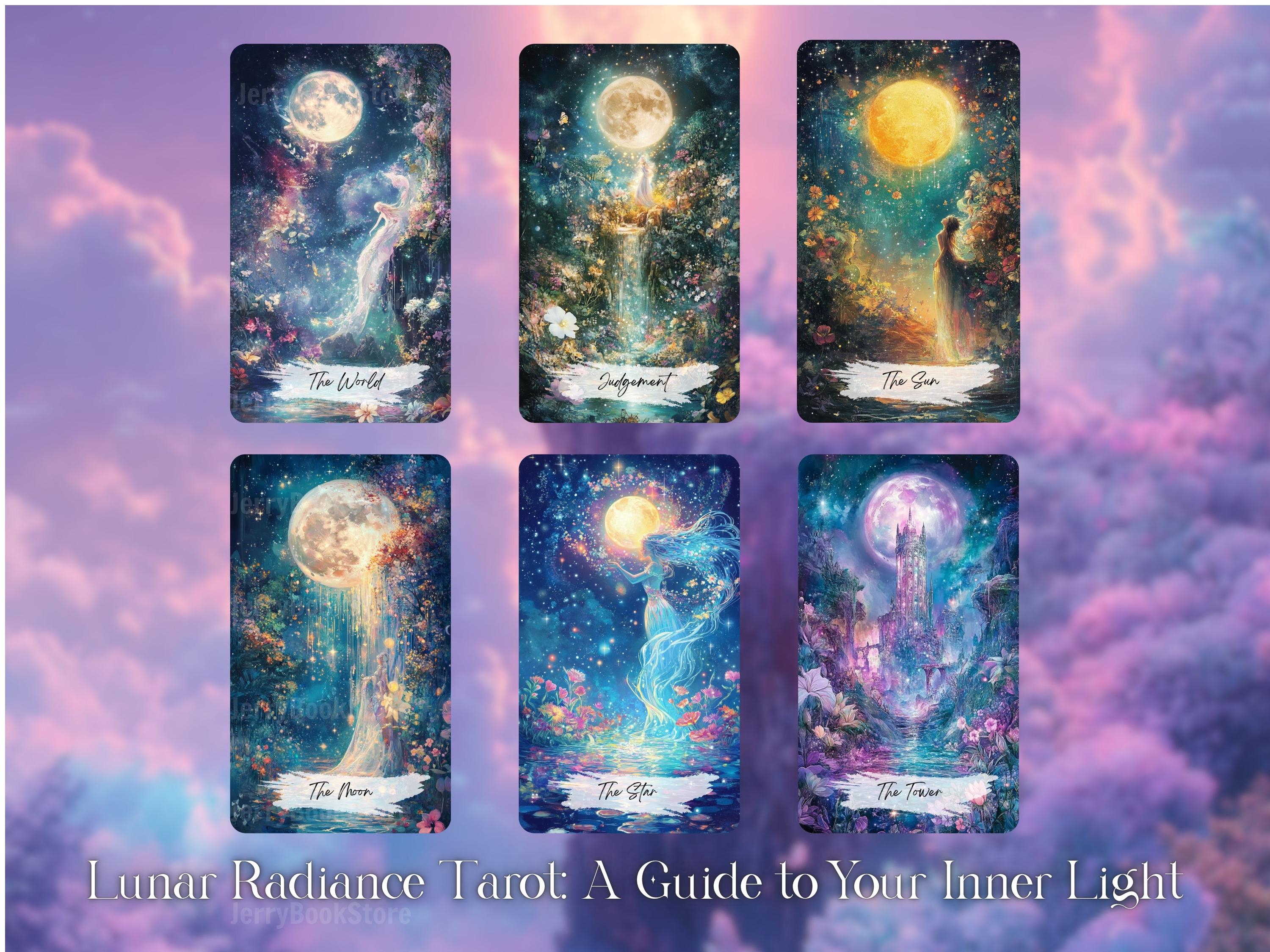 thumbnail image 2 of To The Moon And Back! ☆ 78 Card Tarot Deck – Collage Art, Unique, US Made 2 of 3