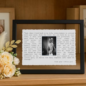 First Dance Song with photo, Wedding Gift Song Lyrics, 1st Anniversary Gift, Gift for Her, One Year Anniversary Gift, Wedding vows wall art