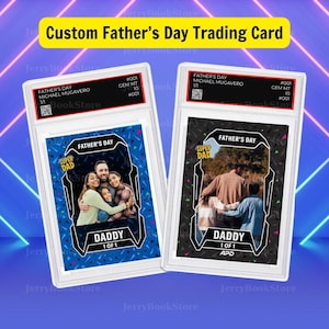 Cartão colecionável para o Dia dos Pais – Presente personalizado para um superpai, Cartão personalizado para o pai, Lembrança dos filhos, Presente exclusivo para o Dia dos Pais