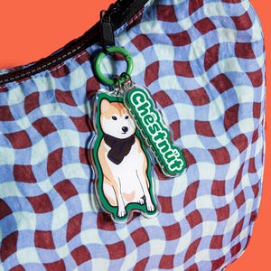 Custom Pet Portrait Keychain: Double-Sided Acrylic Dog Cat Lover Gift