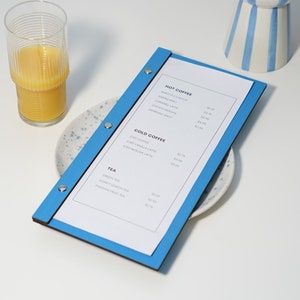 Support pour menu de carte des vins avec logo, tableau de menu de boissons, presse-papiers de menu, dossier de menu de restaurant personnalisé, couverture de menu de bar de café