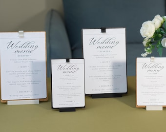 Menu de casamento: Decoração de mesa para casamento
