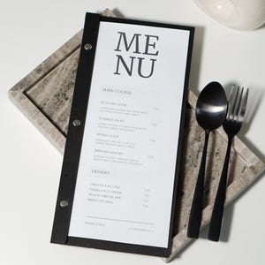 Tablica menu drinków, schowek na menu, spersonalizowana teczka na menu restauracji, okładka menu kawiarni i baru, uchwyt na menu z listą win z logo,