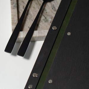 Customizable Plywood Menu Holder: Cafe, Bar, Restaurant Logo Engraving ...