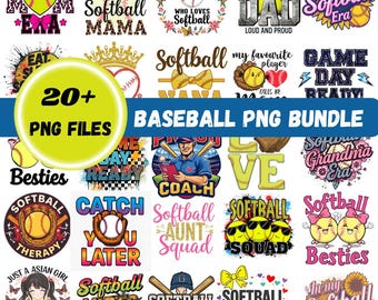Softball PNG Bundle, Sports Sublimation Designs (Digital Download)