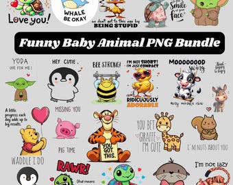 Akvarell djur clipart-paket, barnrum PNG (digital nedladdning)