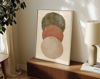 Wabi Sabi Textured Abstract Wall Art | Earthy Neutral Minimalist Print | Japandi Organic Home Decor | Modern Rustic Aesthetic