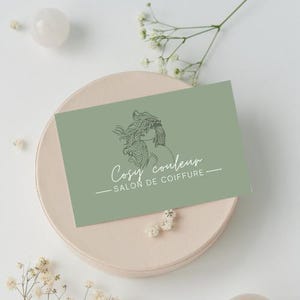 Visitekaartje voor kapsalon - Moderne stijl - Direct downloaden