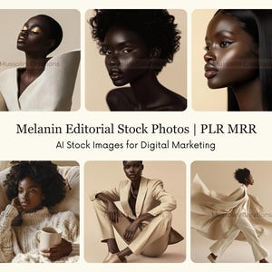 Black Model Stock Photos Beauty Branding Melanin Beauty Website AI Stock Photos Aesthetic Instagram Melanin Photos Black Woman Photos