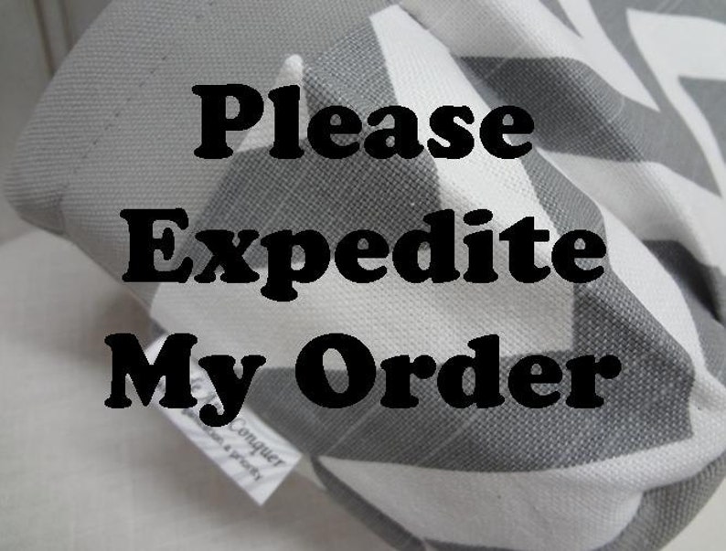 PLEASE RUSH My ORDER Option / Qualifies 1 item to be created quickly / This is an add on option to your organizer purchase image 1