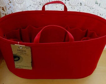 Purse - DIAPER BAG Organizer insert / 14 x 5 x 8H / Oval / Wipe-Clean Bottom / 100% cotton / 2 extra options / Handles / You choose color