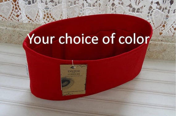 Wide Oval / 4 sizes available / Purse ORGANIZER insert / Wipe-clean bottom / 100% cotton / Interior pockets / STURDY / You choose the color