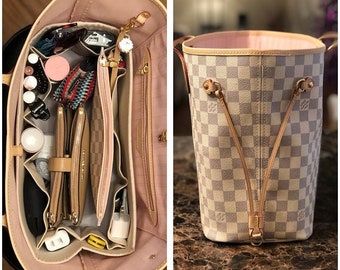 fits older style Neverfull GM/Organizer SHAPER/snug x x 7H or  relaxed x x 7H/Purse not included/ Wipe-clean bottom flex ends