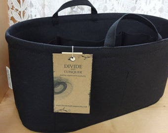 15 x 7 x 7H Oval / Purse - Diaper Bag ORGANIZER shaper insert / Handles / Wipe-Clean Bottom & 2 extra options / 100% cotton/You choose color