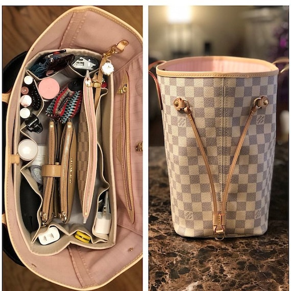 Tote Bag Organizer For Louis Vuitton Neverfull MM Bag with Single Bott