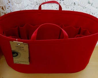 Purse Insert / Diaper Bag ORGANIZER insert / Handles/ Wipe-Clean Bottom & 2 extra options/ 14 x 6 x 7H / 100% cotton canvas/You choose color