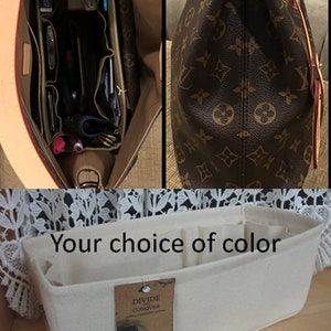 fits Graceful MM / 12.5&quot;L x 5&quot;W x 6&quot;H / Purse ORGANIZER insert Shaper / Sturdy / Wipe-clean bottom and flexible ends / You Choose Color