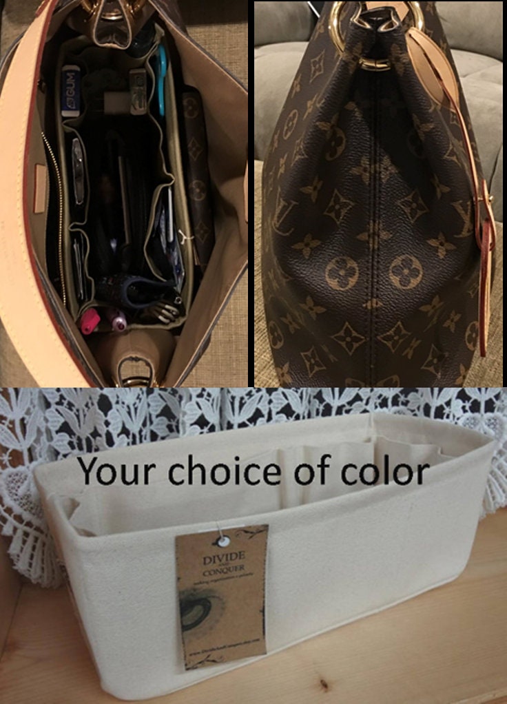 LOUIS VUITTON GRACEFUL MM with The Samorga bag organizer/What Fits 