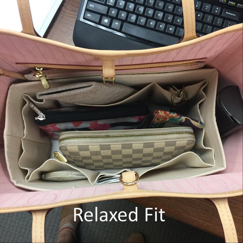 Fits older style Neverfull MM / Snug or Relaxed fit / 12 x 6 x 6H or 11.5 x 5.5 x 6H / STURDY / Wipe-clean bottom & flexible ends image 8