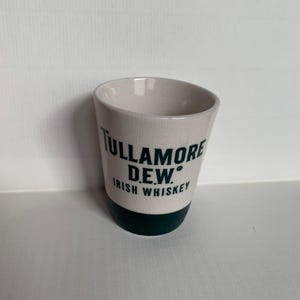 Small Tullamore Dew Whiskey Whisky Mug Ceramic Shot Glass Tumbler Vintage Decoration 4cl