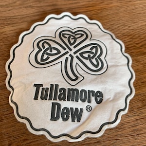 Coaster Tullamore Dew Vintage Decoration Whisky Beer Mat