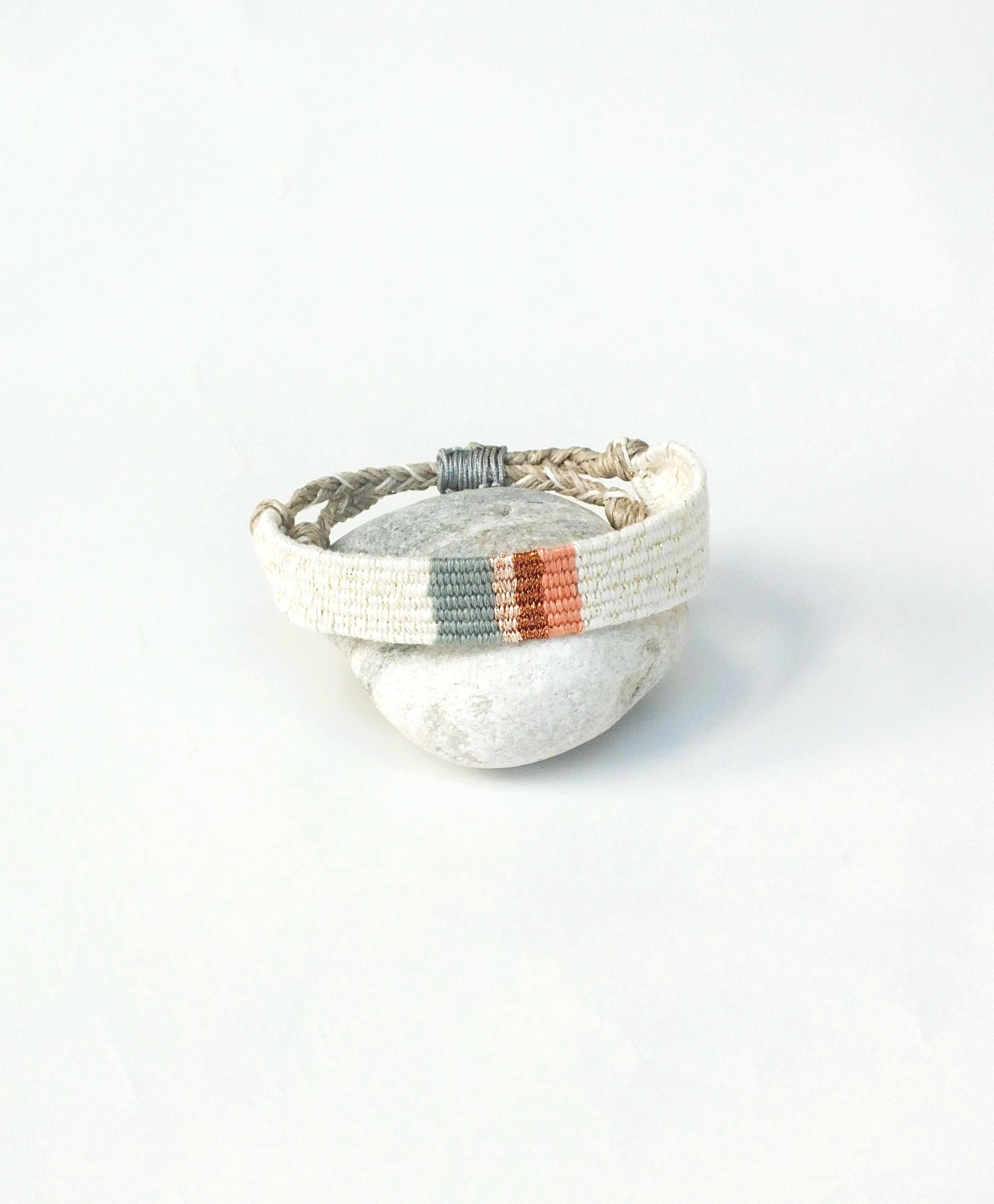 Handwoven bracelet, women's bracelet, textile jewelry, women's gift, boho bracelet, textile bracelet, handwoven bracelet