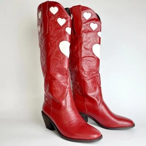 Western Heart Boot Uitsparing Ontwerp Mode Schoen Leerstijl Westernkleding Rodeo-outfit Rodeo Outfit Country Fashion Danslaars Bruiloft Stijl