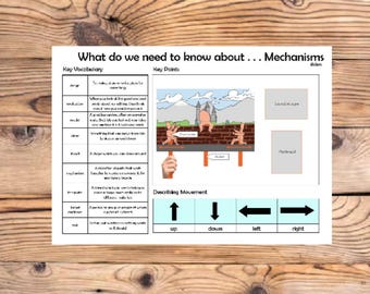 Knowledge Organizer - jaar 1 - DT-mechanismen
