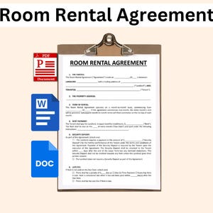 Printable Room Rental Agreement Template. Editable Room Tenancy Agreement. Rent Room. Roommate Room Rental Agreement. Room Rental Contract