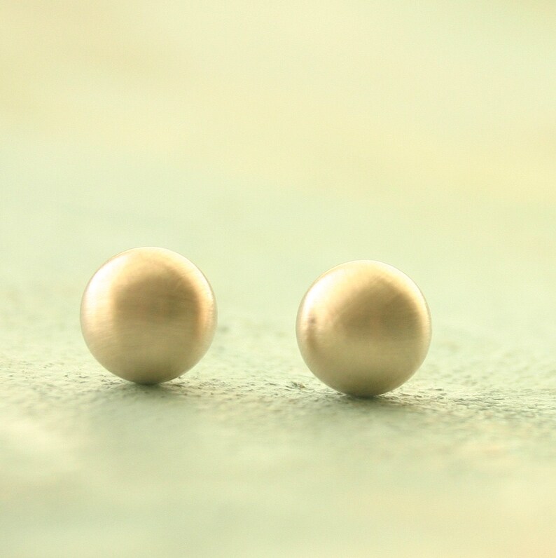Jumbo 8mm large gold stud earrings gold ball earrings Gold Earrings Matte Gold Stud Earrings gold post earrings