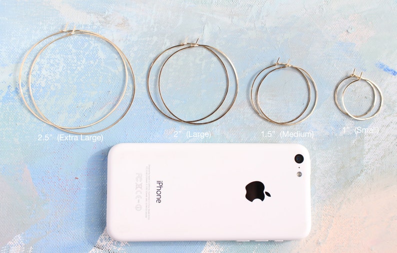 Large Hoop Earrings 2 large thin gold hoops minimalist earrings Thin Gold Hoop Earrings gold earrings