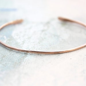 Rose Gold Cuff Bracelet , thin rose gold bangle bracelet, adjustable rose gold bangle bracelet, gold jewelry