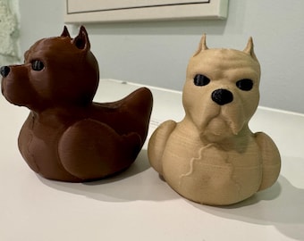 ピットブル、ピットブル、カネコルソ犬アヒルのフィギュアおもちゃ