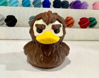 Figura de juguete de pato Sasquatch de Pie Grande