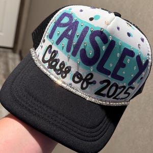 Custom Painted Trucker Hat | Graduation, School Spirit